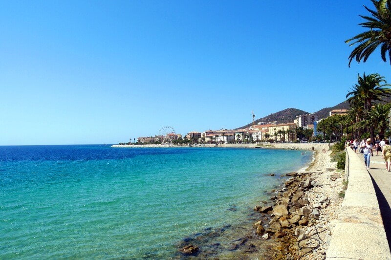Promenade in Ajaccio.